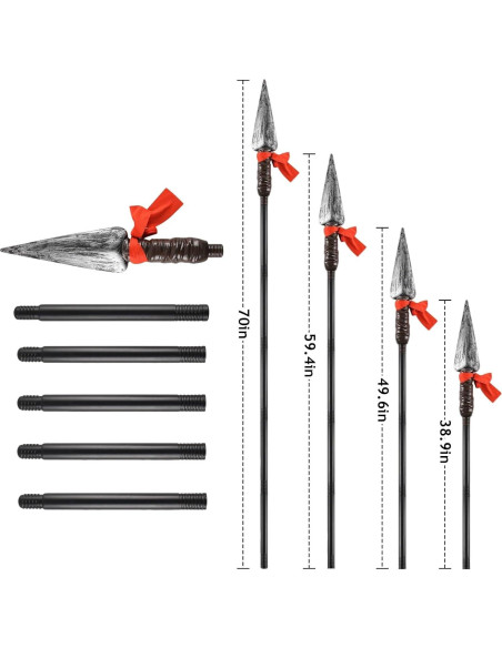 Lanza Espartana de Plástico 177.8 cm - Accesorio de Disfraz