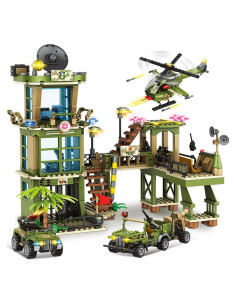 Base Militar de Guerra Shantou 870 Piezas Juguete Ejército