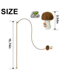Juguete de Varita para Gatos TTCAT con Catnip - 40 cm 2