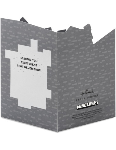 Tarjeta Pop-Up Hallmark Minecraft 14.7x21 cm para Cumpleaños