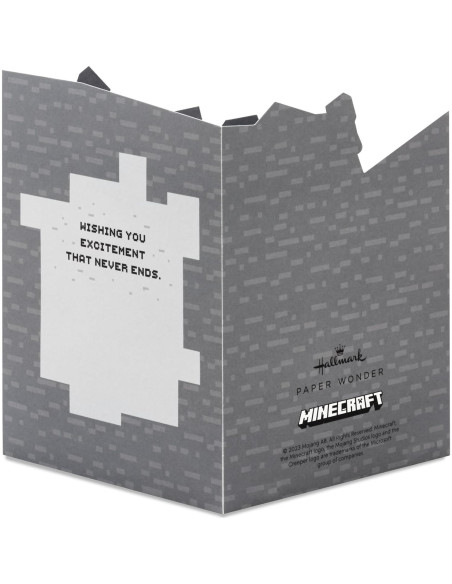 Tarjeta Pop-Up Hallmark Minecraft 14.7x21 cm para Cumpleaños