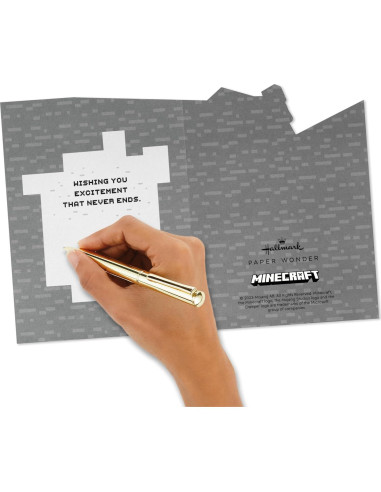 Tarjeta Pop-Up Hallmark Minecraft 14.7x21 cm para Cumpleaños