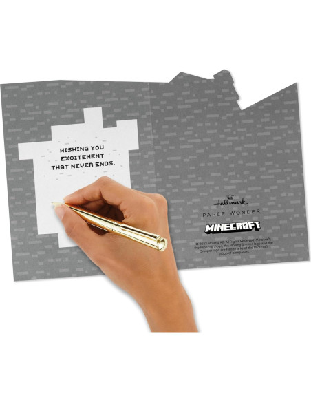 Tarjeta Pop-Up Hallmark Minecraft 14.7x21 cm para Cumpleaños