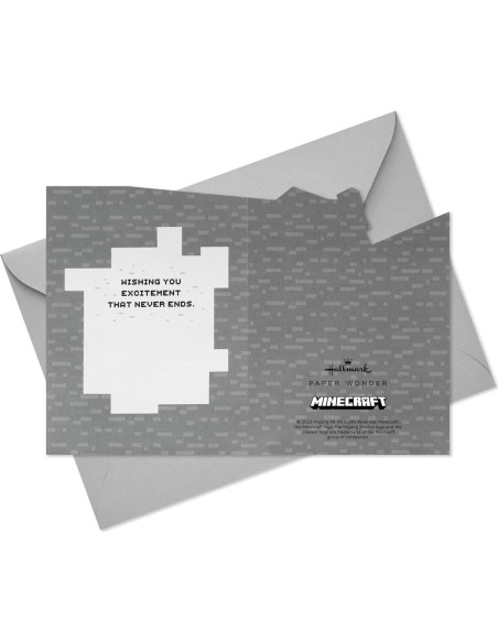 Tarjeta Pop-Up Hallmark Minecraft 14.7x21 cm para Cumpleaños