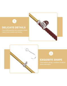 Miniatura Caña de Pescar 1/12 Jowxsx Accesorios Casa Muñecas 2