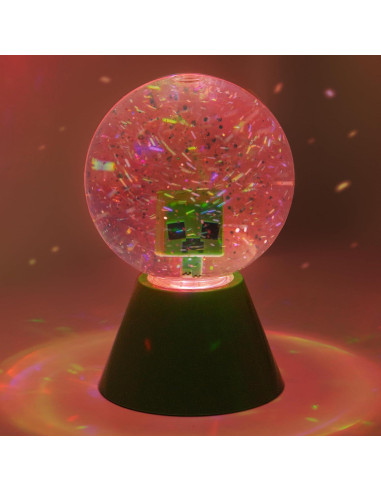 Luz LED Globo de Nieve Creeper Paladone 12 cm Cambio de Color