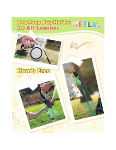 Dispensador de bolsas de excremento para perro Heelay negro 2