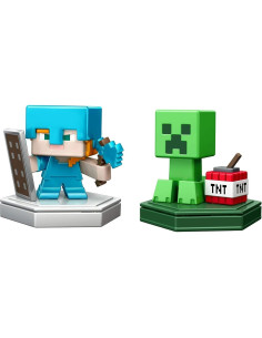 Figuras Mini Boost Minecraft Earth Mattel 2-Pack Juguetes 2