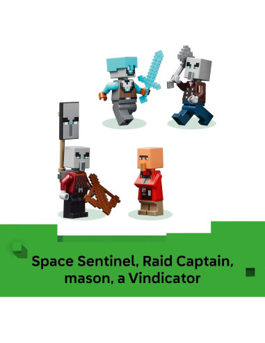 LEGO Minecraft Puesto de Avance y Ravager 21278 - 665 Piezas