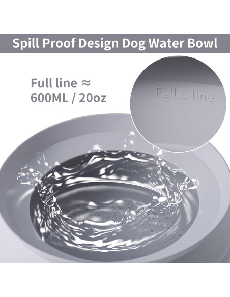 Tazón de Agua Plegable SLSON para Perros a Prueba de Derrames