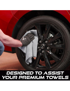 Toallas de Microfibra VIKING 12 Unidades 61x61 cm Gris Absorbentes 2