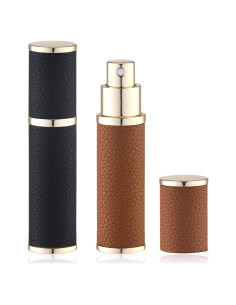 Atomizador de Perfume Rellenable Fusupak 10ml Marrón 2PCS