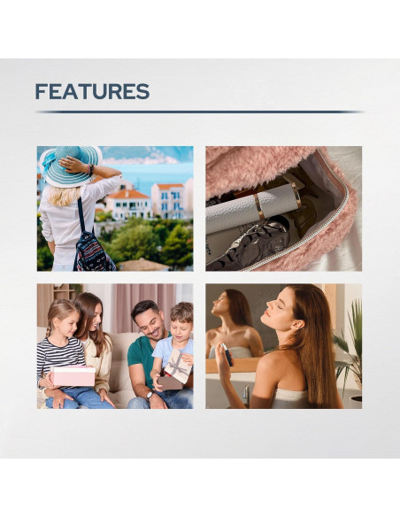 Atomizador de Perfume Rellenable Fusupak 10ml Marrón 2PCS