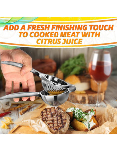 Exprimidor de Limón Manual LEGLO de Acero Inoxidable 380g 2