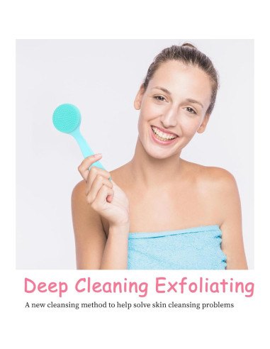 2 Piezas Cepillo Facial de Silicona BOHUIZ Exfoliación Suave