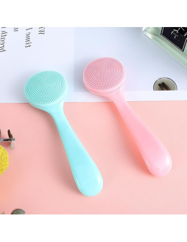 2 Piezas Cepillo Facial de Silicona BOHUIZ Exfoliación Suave