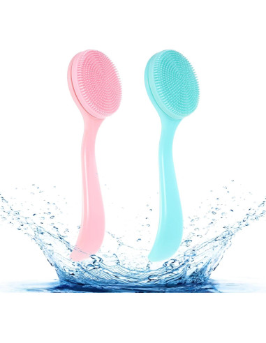 2 Piezas Cepillo Facial de Silicona BOHUIZ Exfoliación Suave
