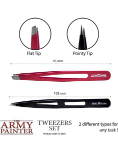 Pinzas de Precisión The Army Painter - Juego de 2 Tipos 95mm y 103mm 2