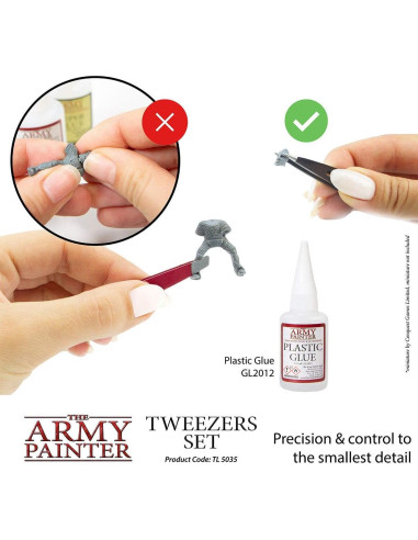 Pinzas de Precisión The Army Painter - Juego de 2 Tipos 95mm y 103mm