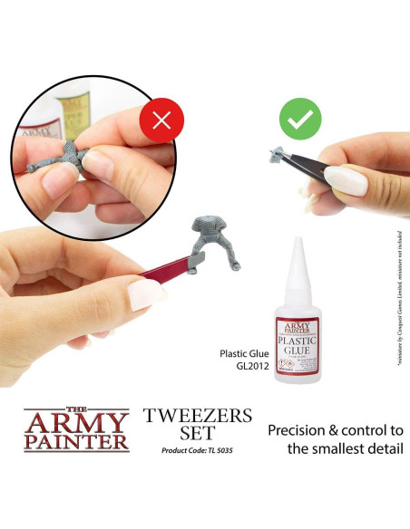Pinzas de Precisión The Army Painter - Juego de 2 Tipos 95mm y 103mm