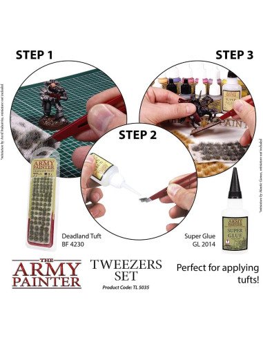 Pinzas de Precisión The Army Painter - Juego de 2 Tipos 95mm y 103mm