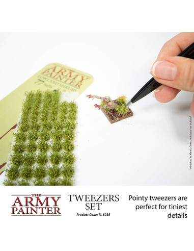 Pinzas de Precisión The Army Painter - Juego de 2 Tipos 95mm y 103mm