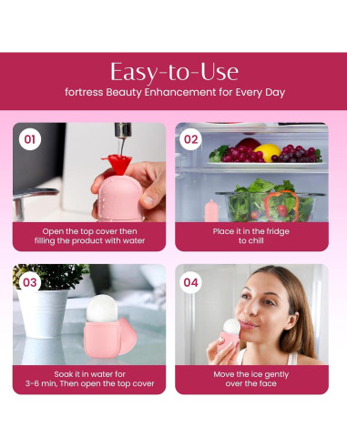 Rodillo de Hielo Facial HUBSAN - Molde Silicona 12 cm