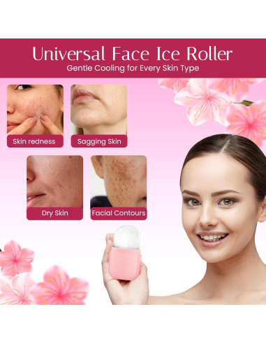 Rodillo de Hielo Facial HUBSAN - Molde Silicona 12 cm