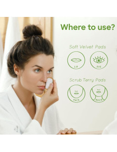 Almohadillas Reutilizables Bambaw 16 Piezas con Bolsa de Lavado 2