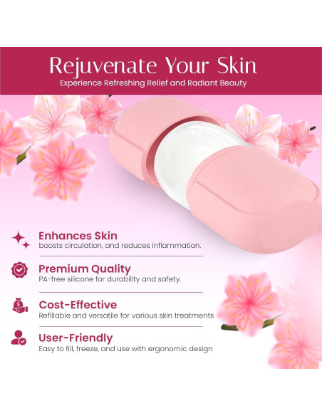 Rodillo de Hielo Facial HUBSAN - Molde Silicona 12 cm