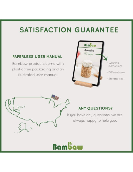 Almohadillas Reutilizables Bambaw 16 Piezas con Bolsa de Lavado