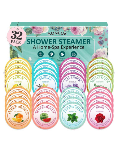32 Bombas de Ducha Aromaterapia KONEUK - Regalos Spa