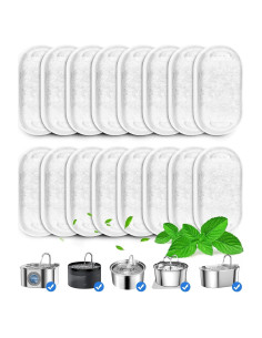 Paquete de 16 Filtros de Reemplazo VinDox para Fuente de Agua