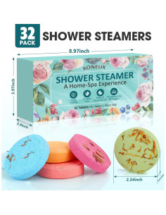 32 Bombas de Ducha Aromaterapia KONEUK - Regalos Spa 2