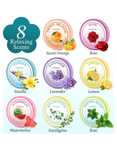 32 Bombas de Ducha Aromaterapia KONEUK - Regalos Spa