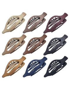 Paquete de 9 Clips de Pelo Planos Mandydov - Multicolor