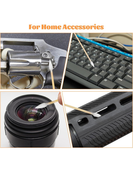 500 Hisopos de Algodón BODFPPC con Estuche de Almacenamiento