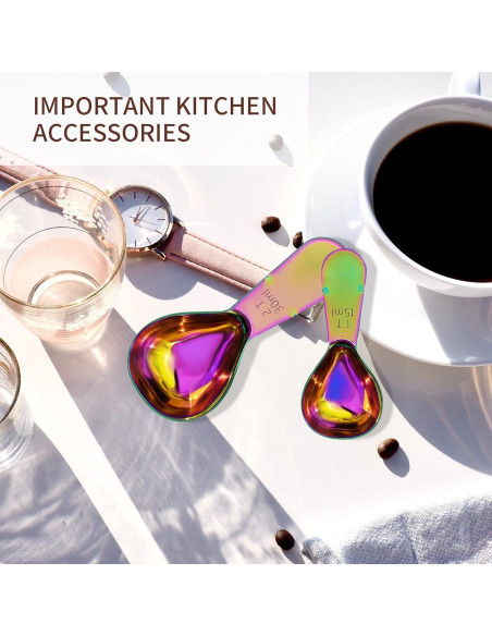 Juego de 2 cucharas medidoras Philbinden acero inoxidable 30ml