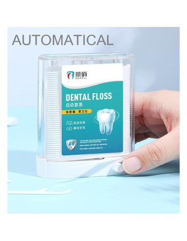 Palillos de Hilo Dental HZXG con Dispensador Automático 442pcs