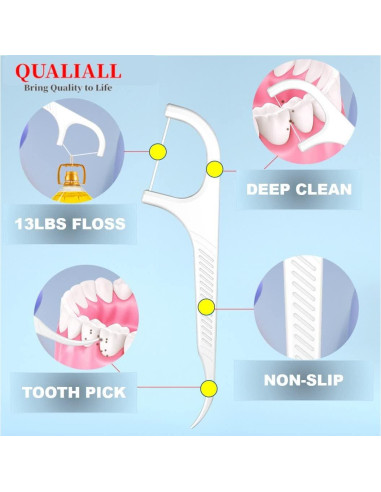 Palillos de Hilo Dental HZXG con Dispensador Automático 442pcs