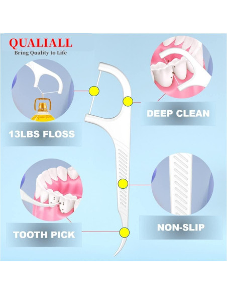 Palillos de Hilo Dental HZXG con Dispensador Automático 442pcs