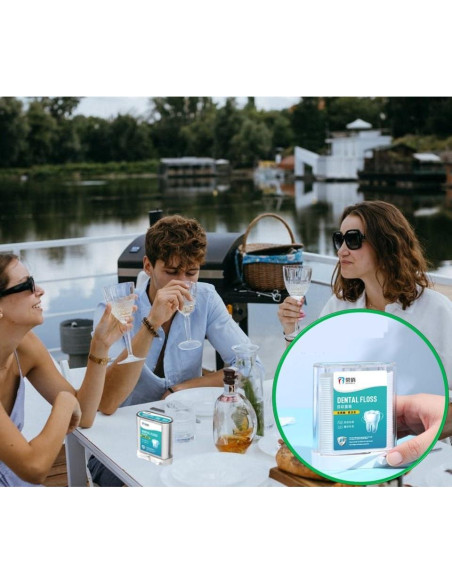 Palillos de Hilo Dental HZXG con Dispensador Automático 442pcs