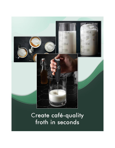 Batidor de Leche Eléctrico HeyLotie MFB Negro 0.1kg