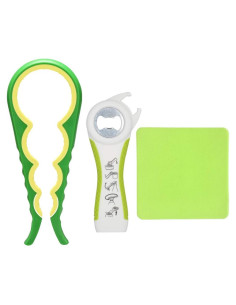 Abridor de Tarros y Botellas Otstar 5 en 1 con Agarre de Silicona