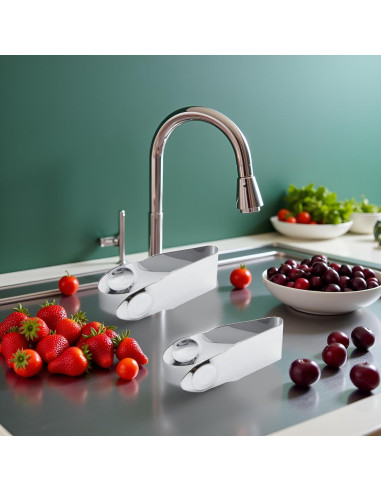 Removedor de Tallos de Fresa ZhangyiHot Acero Inoxidable 2 Pcs