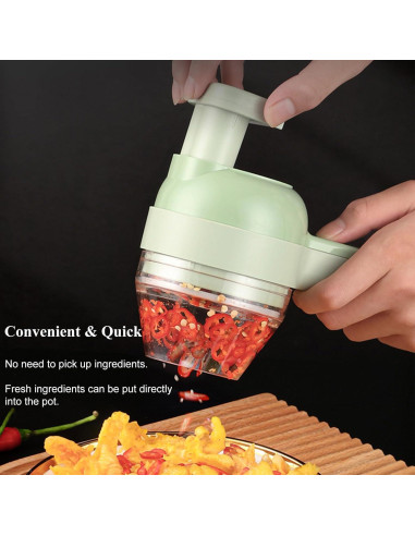 Picadora de Verduras Eléctrica Podoboq 5 en 1 Multifuncional