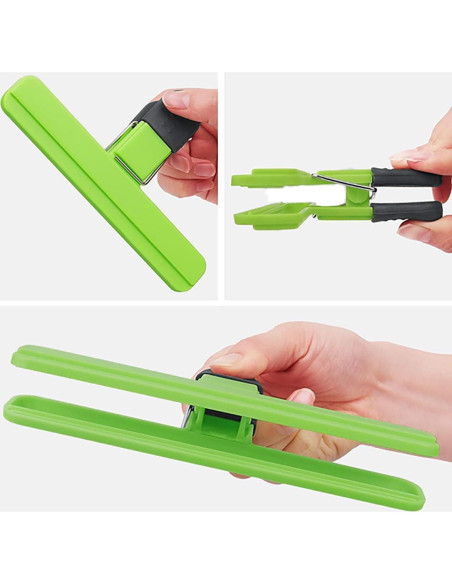 Pinzas para Alimentos XJYWSH - Set de 8, Sello Hermético