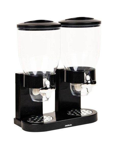 Dispensador de Cereal Doble Mind Reader 2x3.5L Hermético Negro