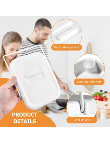 Soporte Plegable para Tapa de Olla HINMAYGO Blanco 19.5x15x16cm