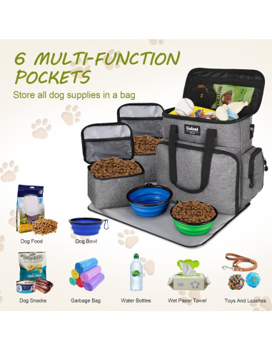 Bolsa de Viaje para Perros Goloni - Aprobada por Aerolíneas, 36.8x34.5x16.5cm